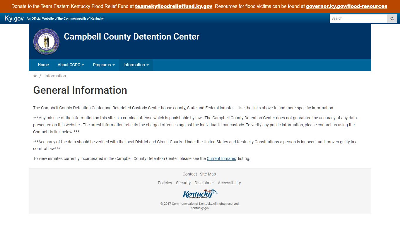 General Information - Campbell County Detention Center
